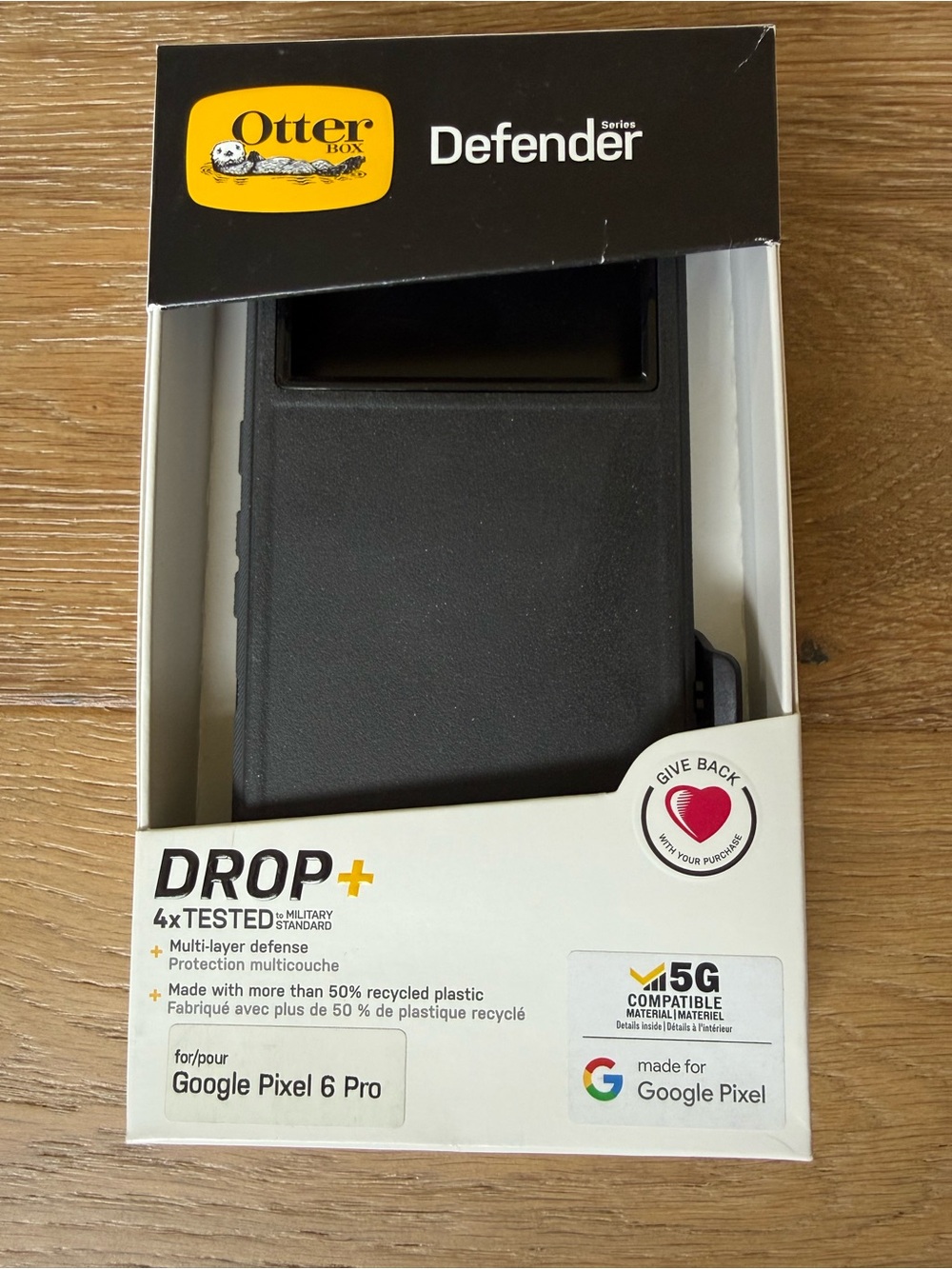 New OtterBox Defender Series Drop+ Case for Google Pixel 6 Pro - Black